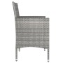 Conjunto de silla de jardín y taburete 4 piezas ratán PE gris de , Sillas de jardín - Ref: Foro24-310611, Precio: 146,12 €, D...