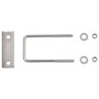 Conector en U para postes de valla 25 sets 60x40 mm de vidaXL, Accesorios para rejas y vallas - Ref: Foro24-144504, Precio: 4...
