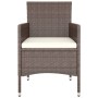 Juego de silla de jardín y taburete 4 piezas ratán PE marrón de , Sillas de jardín - Ref: Foro24-310613, Precio: 201,86 €, De...