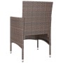 Juego de silla de jardín y taburete 4 piezas ratán PE marrón de , Sillas de jardín - Ref: Foro24-310613, Precio: 201,86 €, De...