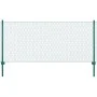 Wire mesh fence with steel posts 25x1 m green by vidaXL, fence panels - Ref: Foro24-144610, Price: 100,36 €, Discount: %