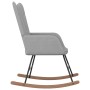 Silla mecedora con reposapiés tela gris claro de , Mecedoras - Ref: Foro24-327622, Precio: 116,47 €, Descuento: %