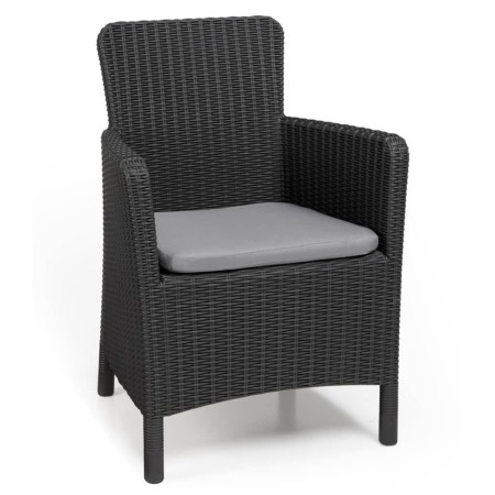 Keter Silla de comedor de jardín Trenton grafito de , Sillas de jardín - Ref: Foro24-408946, Precio: 94,91 €, Descuento: %