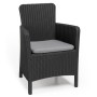 Keter Silla de comedor de jardín Trenton grafito de , Sillas de jardín - Ref: Foro24-408946, Precio: 94,91 €, Descuento: %