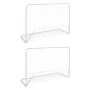 Porterías de fútbol 2 uds con red 182x61x122 cm acero blanco de vidaXL, Porterías de fútbol - Ref: Foro24-276047, Precio: 75,...