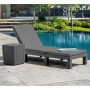 Keter Tumbona con cojín Daytona color grafito de , Tumbonas - Ref: Foro24-441306, Precio: 157,93 €, Descuento: %