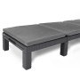 Keter Tumbona con cojín Daytona color grafito de , Tumbonas - Ref: Foro24-441306, Precio: 157,93 €, Descuento: %