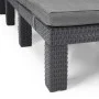 Keter Daytona graphite-colored sun lounger with cushion by , Loungers - Ref: Foro24-441306, Price: 169,61 €, Discount: %