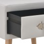 Mesita de noche blanco 40x35x40 cm cuero sintético de vidaXL, Mesitas de noche - Ref: Foro24-247536, Precio: 53,89 €, Descuen...