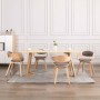 Sillas de comedor 4 unidades madera curvada y tela gris taupe de , Sillas de comedor - Ref: Foro24-3054822, Precio: 523,37 €,...