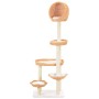 Rascador para gatos con poste de sisal madera natural de sauce de vidaXL, Mobiliario para gatos - Ref: Foro24-170729, Precio:...