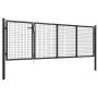 Anthrazitgraues Gartentor aus Stahl 350x100 cm von vidaXL, Gartentore - Ref: Foro24-144323, Preis: 408,97 €, Rabatt: %
