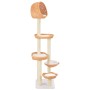 Rascador para gatos con poste de sisal madera natural de sauce de vidaXL, Mobiliario para gatos - Ref: Foro24-170729, Precio:...