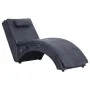 Diván de masaje con almohada de piel de ante artificial gris de , Divanes - Ref: Foro24-281350, Precio: 231,68 €, Descuento: %