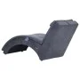 Diván de masaje con almohada de piel de ante artificial gris de , Divanes - Ref: Foro24-281350, Precio: 231,68 €, Descuento: %