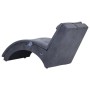 Diván de masaje con almohada de piel de ante artificial gris de , Divanes - Ref: Foro24-281350, Precio: 235,12 €, Descuento: %