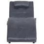 Diván de masaje con almohada de piel de ante artificial gris de , Divanes - Ref: Foro24-281350, Precio: 231,68 €, Descuento: %