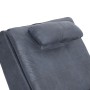 Diván de masaje con almohada de piel de ante artificial gris de , Divanes - Ref: Foro24-281350, Precio: 235,12 €, Descuento: %