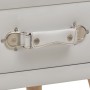 Mesita de noche blanco 40x35x40 cm cuero sintético de vidaXL, Mesitas de noche - Ref: Foro24-247536, Precio: 53,89 €, Descuen...