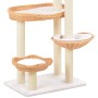 Rascador para gatos con poste de sisal madera natural de sauce de vidaXL, Mobiliario para gatos - Ref: Foro24-170729, Precio:...