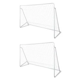 Steel soccer goals 2 units 240x90x150 cm by vidaXL, soccer goals - Ref: Foro24-276045, Price: 120,18 €, Discount: %