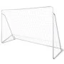 Porterías de fútbol de acero 2 unidades 240x90x150 cm de vidaXL, Porterías de fútbol - Ref: Foro24-276045, Precio: 120,18 €, ...
