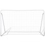 Porterías de fútbol de acero 2 unidades 240x90x150 cm de vidaXL, Porterías de fútbol - Ref: Foro24-276045, Precio: 124,03 €, ...