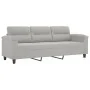 3-Sitzer-Sofa mit Kissen aus hellgrauem Mikrofasergewebe 180 cm von , Sofas - Ref: Foro24-3200978, Preis: 347,29 €, Rabatt: %