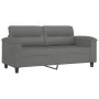 2-seater sofa with dark gray microfiber fabric cushions, 140 cm by , Sofas - Ref: Foro24-3200973, Price: 244,07 €, Discount: %