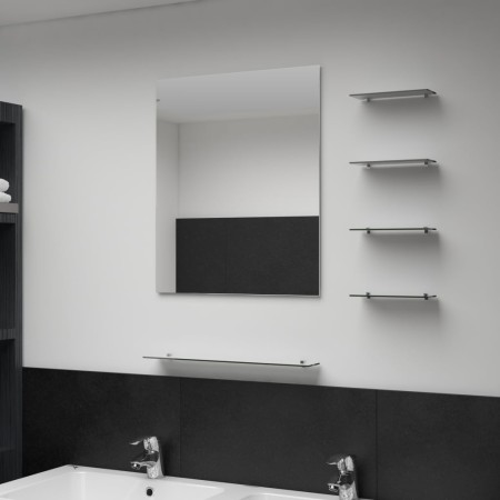 Espejo de pared con 5 estantes plateado 50x60 cm de vidaXL, Espejos - Ref: Foro24-249444, Precio: 36,38 €, Descuento: %