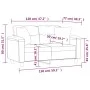 2-Sitzer-Sofa mit Kunstlederkissen rot rot 120 cm von , Sofas - Ref: Foro24-3200986, Preis: 249,07 €, Rabatt: %