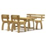 Juego de comedor de jardín 4 piezas madera de pino impregnada de , Conjuntos de jardín - Ref: Foro24-3096603, Precio: 579,81 ...