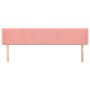 Cabecero de terciopelo rosa 203x16x78/88 cm de , Cabeceros y pies de cama - Ref: Foro24-3118699, Precio: 61,20 €, Descuento: %