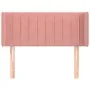 Rosa Samtkopfteil 83x16x78/88 cm von , Kopf- und Fußteile - Ref: Foro24-3119041, Preis: 43,64 €, Rabatt: %