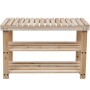 Zapatero 2 en 1 con banco 2 uds madera maciza de vidaXL, Zapateros y organizadores de calzado - Ref: Foro24-276040, Precio: 8...