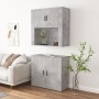 Aparador alto madera contrachapada gris hormigón de , Aparadores - Ref: Foro24-3185355, Precio: 161,87 €, Descuento: %