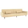2-Sitzer-Schlafsofa mit zwei cremefarbenen Samtkissen von , Sofas - Ref: Foro24-337591, Preis: 299,09 €, Rabatt: %