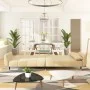 2-Sitzer-Schlafsofa mit zwei cremefarbenen Samtkissen von , Sofas - Ref: Foro24-337591, Preis: 299,09 €, Rabatt: %