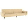 2-Sitzer-Schlafsofa mit zwei cremefarbenen Samtkissen von , Sofas - Ref: Foro24-337591, Preis: 299,09 €, Rabatt: %
