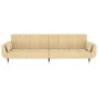 2-Sitzer-Schlafsofa mit zwei cremefarbenen Samtkissen von , Sofas - Ref: Foro24-337591, Preis: 299,09 €, Rabatt: %