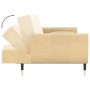 Sofá cama de 2 plazas con dos cojines terciopelo crema de , Sofás - Ref: Foro24-337591, Precio: 304,36 €, Descuento: %