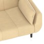 Sofá cama de 2 plazas con dos cojines terciopelo crema de , Sofás - Ref: Foro24-337591, Precio: 304,36 €, Descuento: %