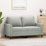 Sofá de 2 plazas de terciopelo gris claro 120 cm de , Sofás - Ref: Foro24-359189, Precio: 183,10 €, Descuento: %