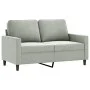 Sofá de 2 plazas de terciopelo gris claro 120 cm de , Sofás - Ref: Foro24-359189, Precio: 193,53 €, Descuento: %