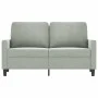 Sofá de 2 plazas de terciopelo gris claro 120 cm de , Sofás - Ref: Foro24-359189, Precio: 193,53 €, Descuento: %