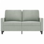 Sofá de 2 plazas de terciopelo gris claro 120 cm de , Sofás - Ref: Foro24-359189, Precio: 183,10 €, Descuento: %