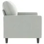 Sofá de 2 plazas de terciopelo gris claro 120 cm de , Sofás - Ref: Foro24-359189, Precio: 193,53 €, Descuento: %