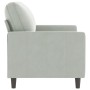 Sofá de 2 plazas de terciopelo gris claro 120 cm de , Sofás - Ref: Foro24-359189, Precio: 183,10 €, Descuento: %