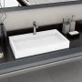 Lavabo 80x46x11 cm resina mineral/mármol blanco de vidaXL, Lavabos - Ref: Foro24-144065, Precio: 247,59 €, Descuento: %