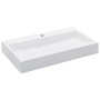 Lavabo 80x46x11 cm resina mineral/mármol blanco de vidaXL, Lavabos - Ref: Foro24-144065, Precio: 193,29 €, Descuento: %